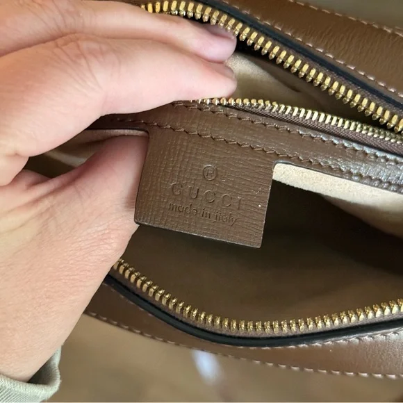 GUCCI 1955 Small Horsebit GG Supreme Crossbody Bag - Picture 14 of 16